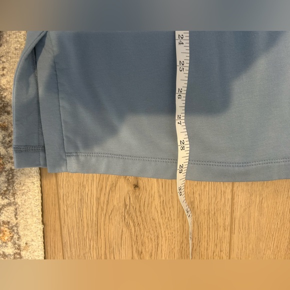 Pure J Jill Tunic Top Size XL Womens Blue Luxe Tencel Long Sleeve V Neck Comfy - Picture 10 of 10